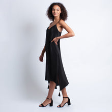 Load image into Gallery viewer, Isabella Silk Dress | Black