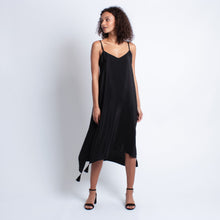 Load image into Gallery viewer, Isabella Silk Dress | Black